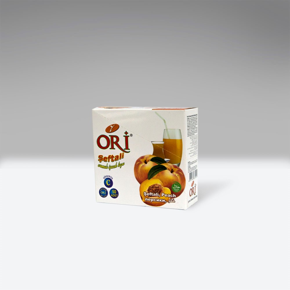 Ori Şeftali Aromalı İçecek Tozu 1,5 gr (1 Kutu 50 Adet)
