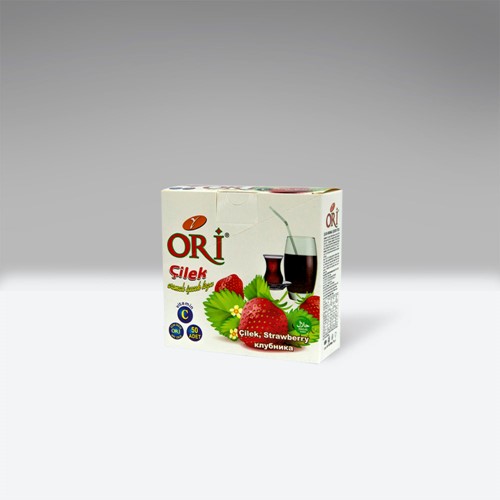 Ori Çilek Aromalı İçecek Tozu 1,5 gr (1 Kutu 50 Adet)