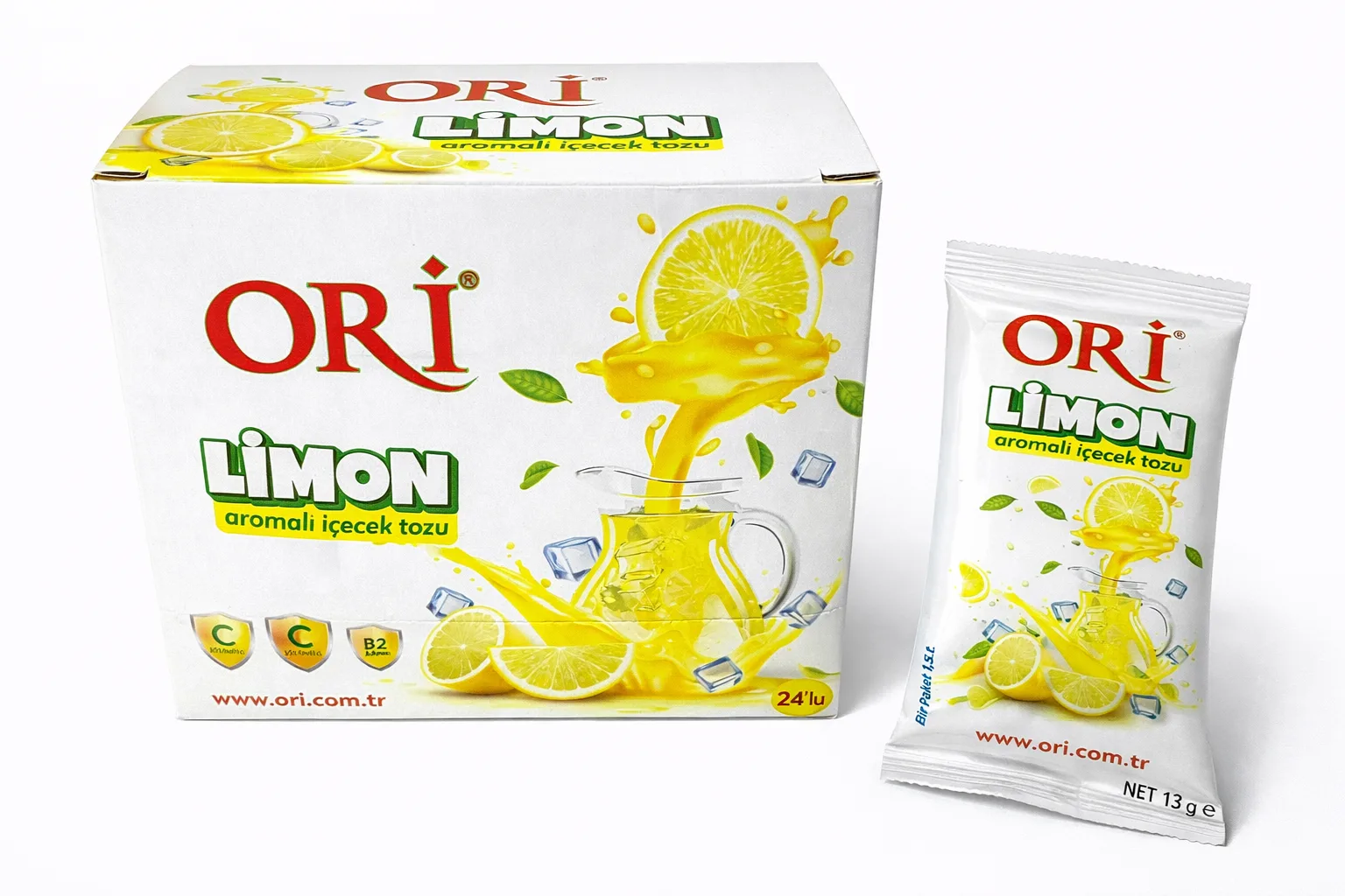 ORİ 9 gr Limon Aromalı İçecek Tozu No:3