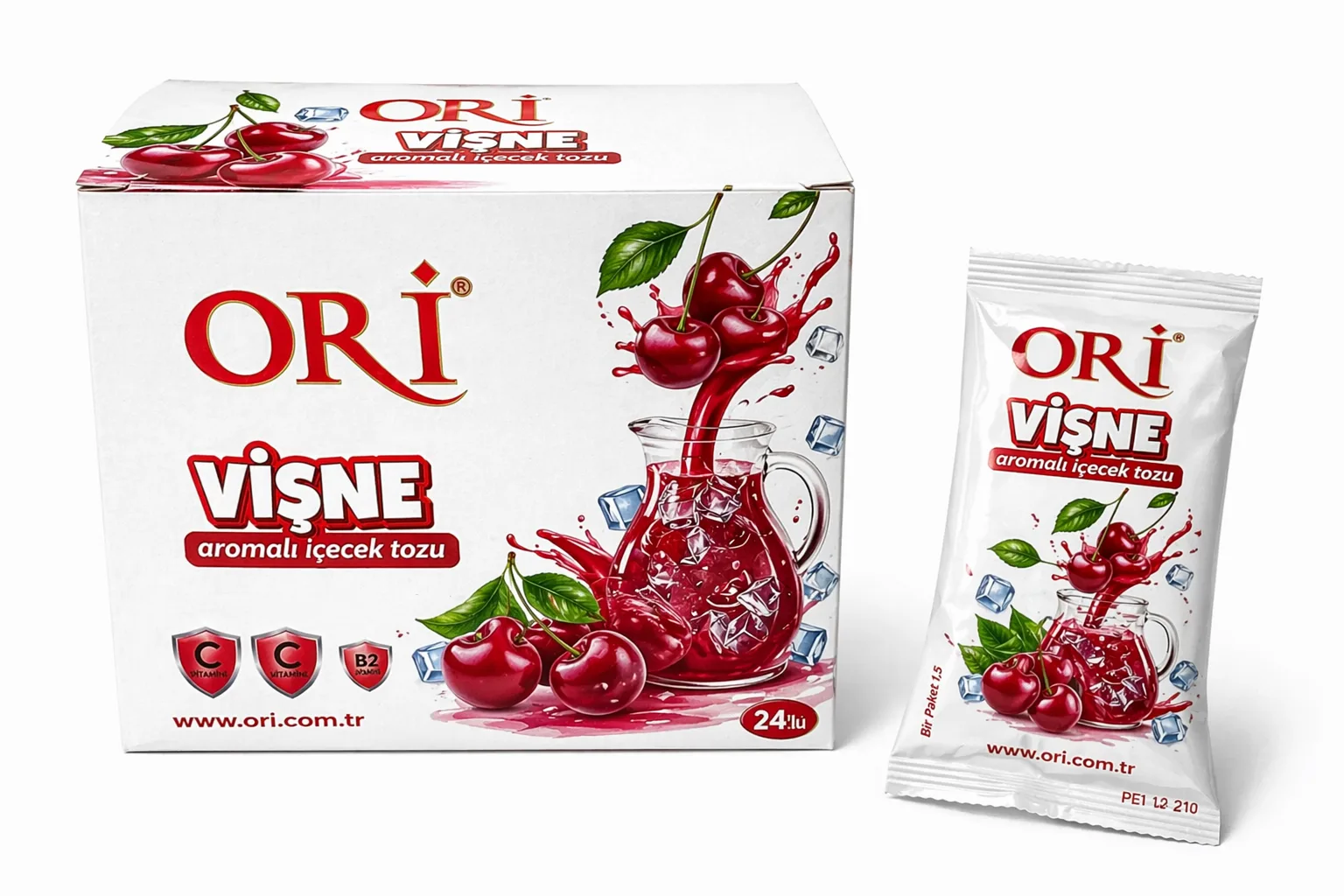 ORİ 9 gr Vişne Aromalı İçecek Tozu No:3