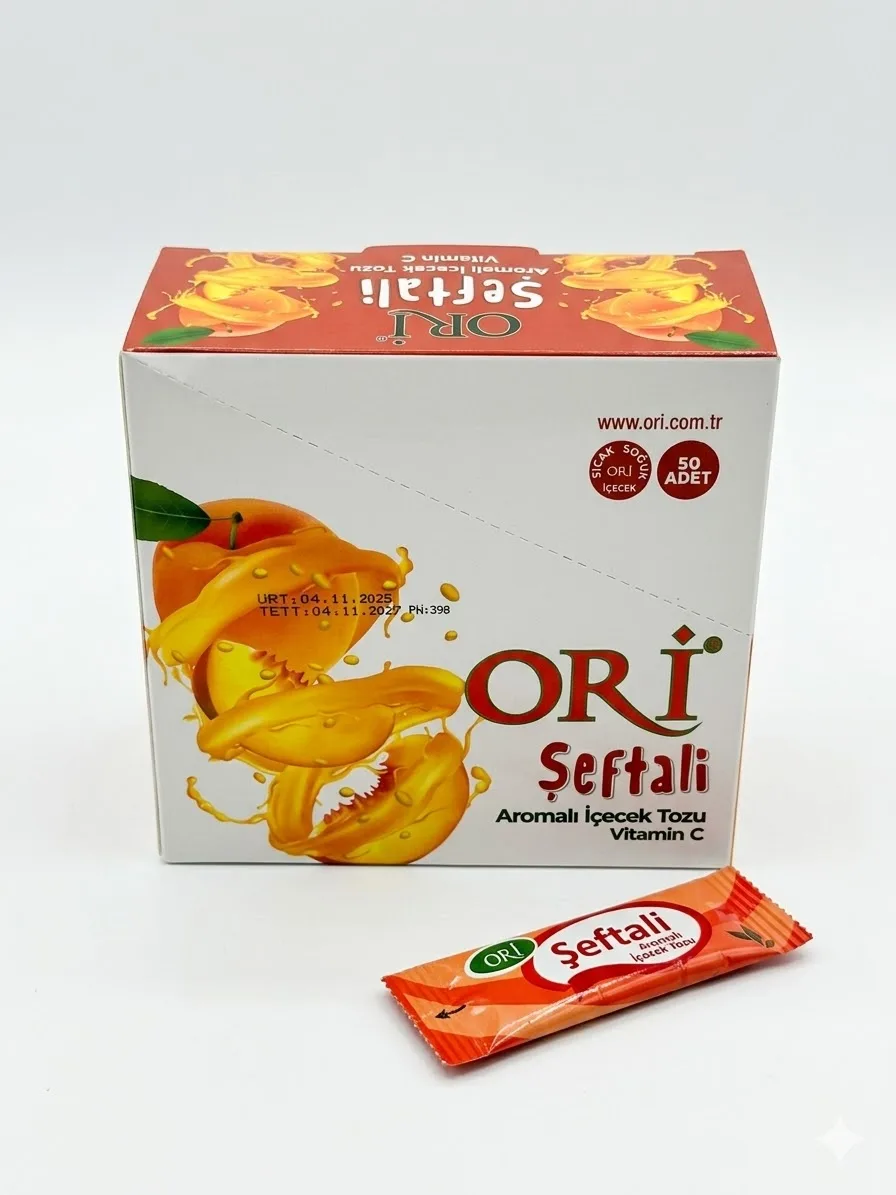ORİ 1,5 gr Şeftali Aromalı İçecek Tozu 36'lı