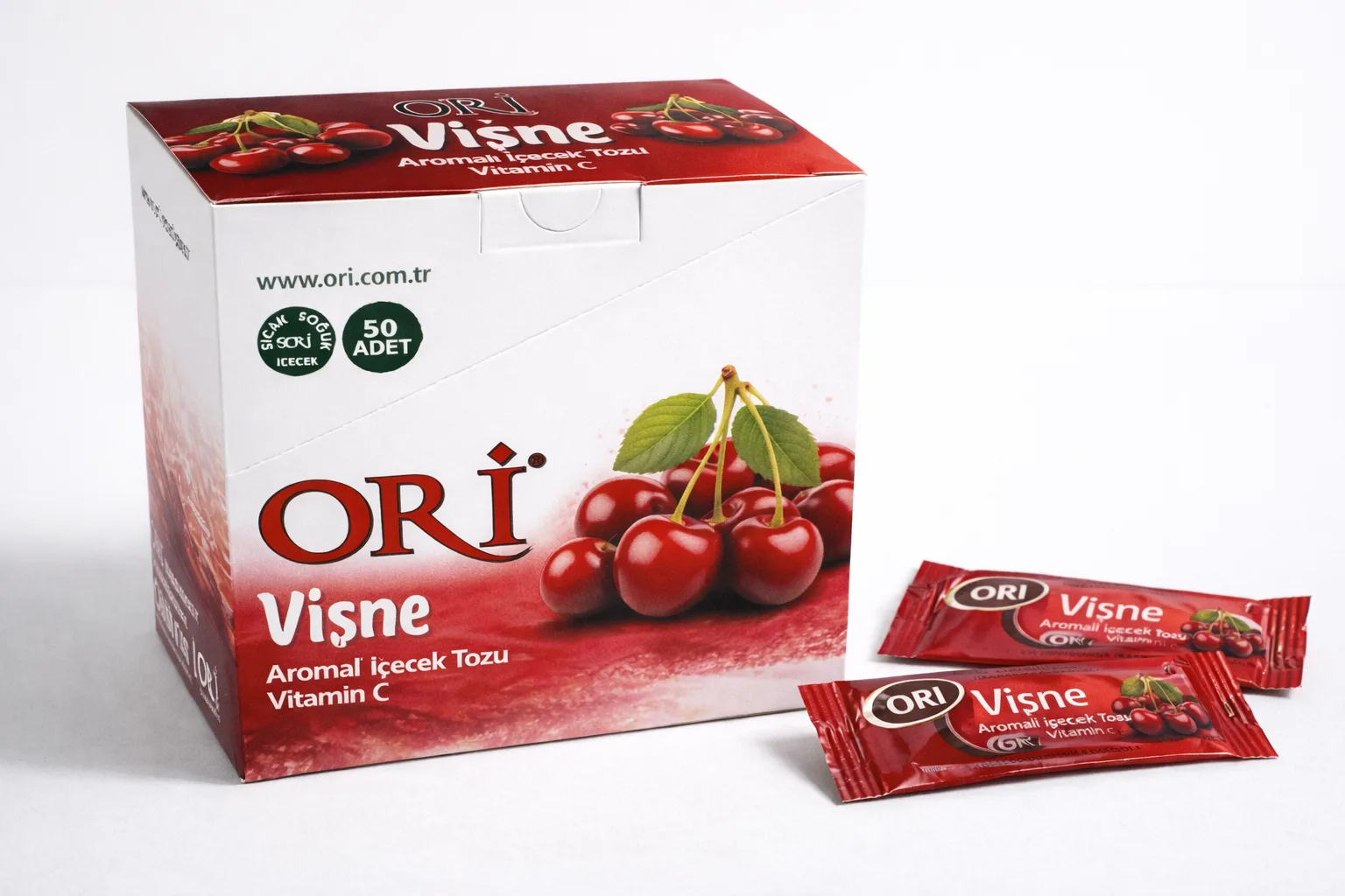 ORİ 1,5 gr Vişne Aromalı İçecek Tozu 36'lı