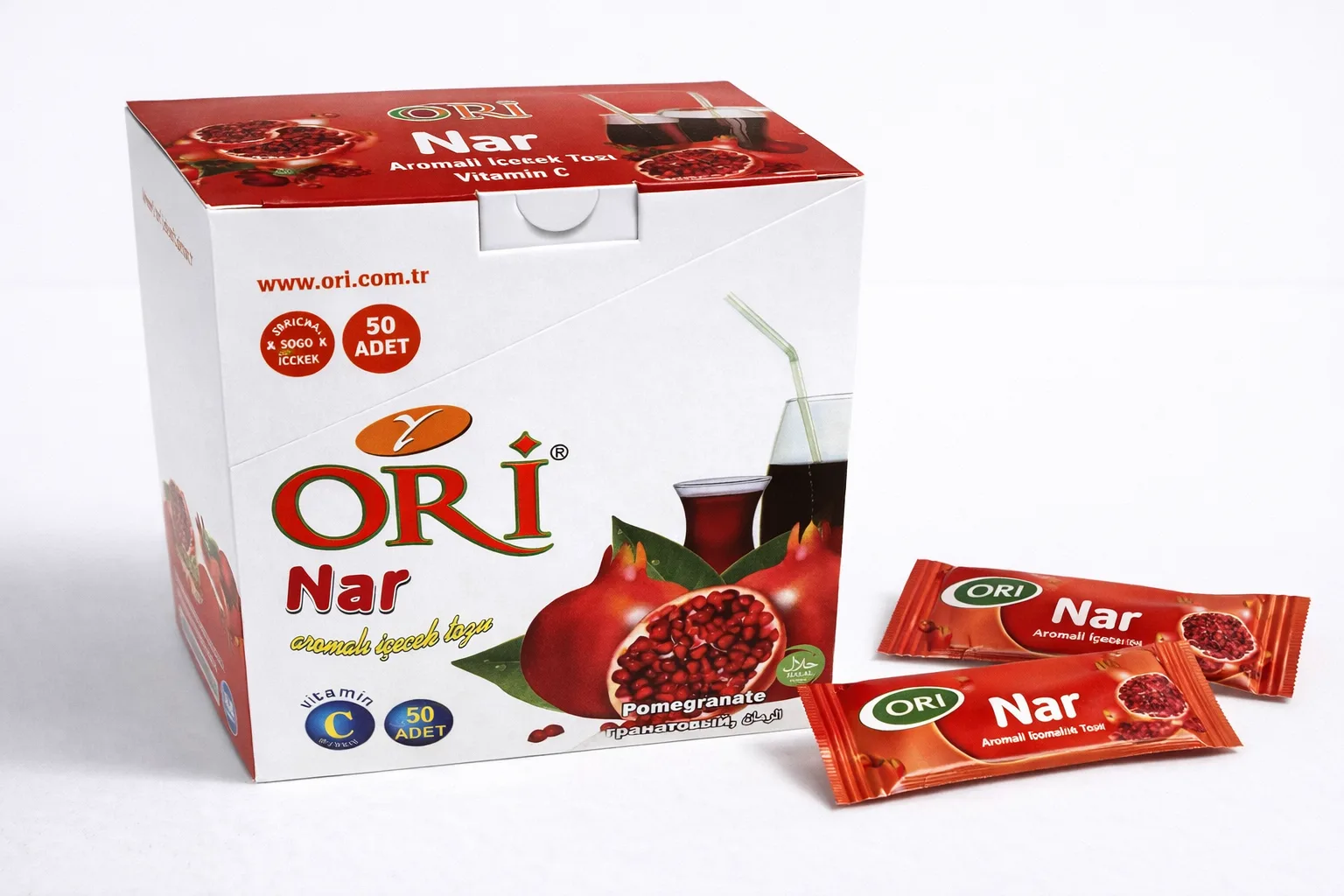 ORİ 1,5 gr Nar Aromalı İçecek Tozu 36'lı