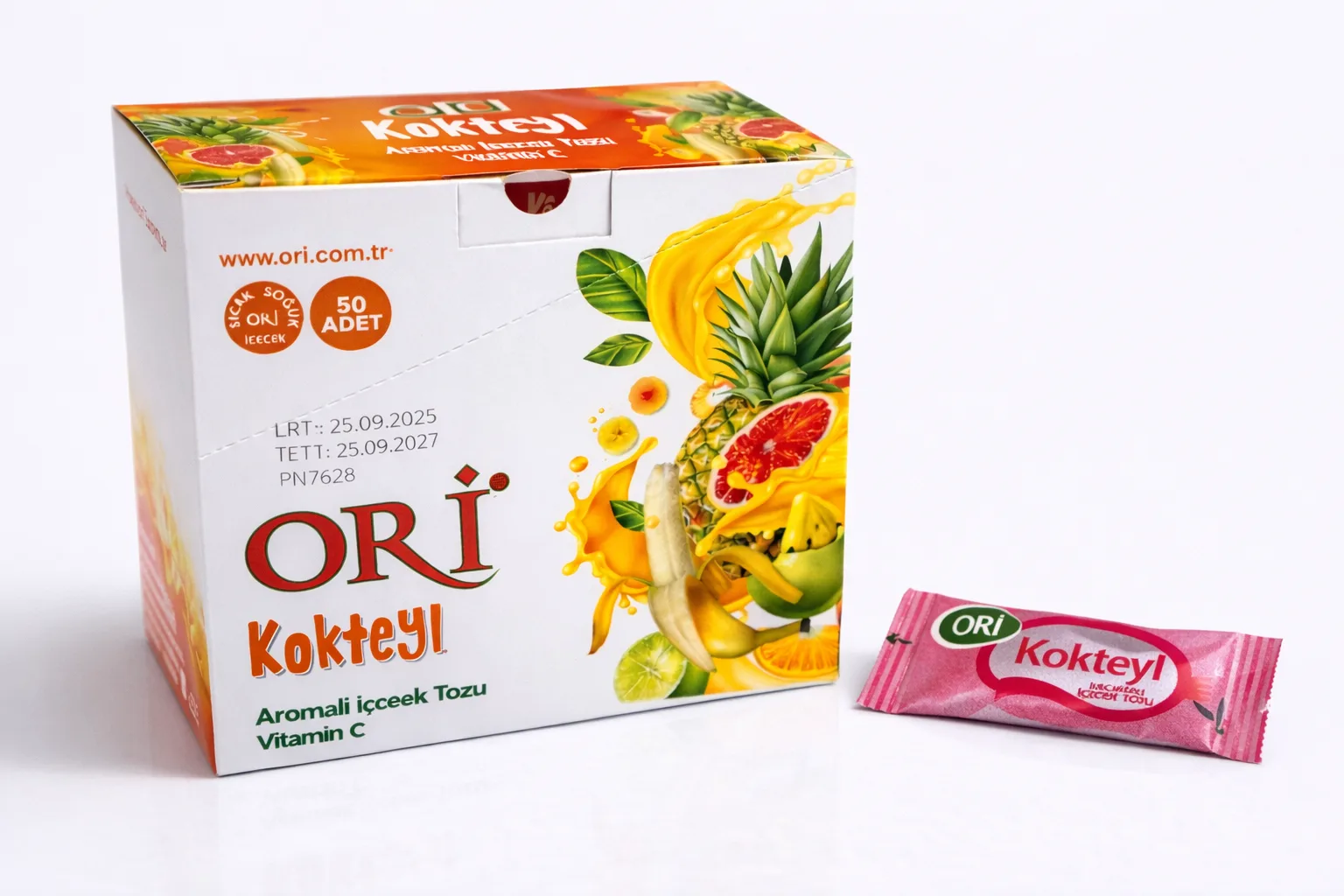 ORİ 1,5 gr Kokteyl Aromalı İçecek Tozu 36'lı