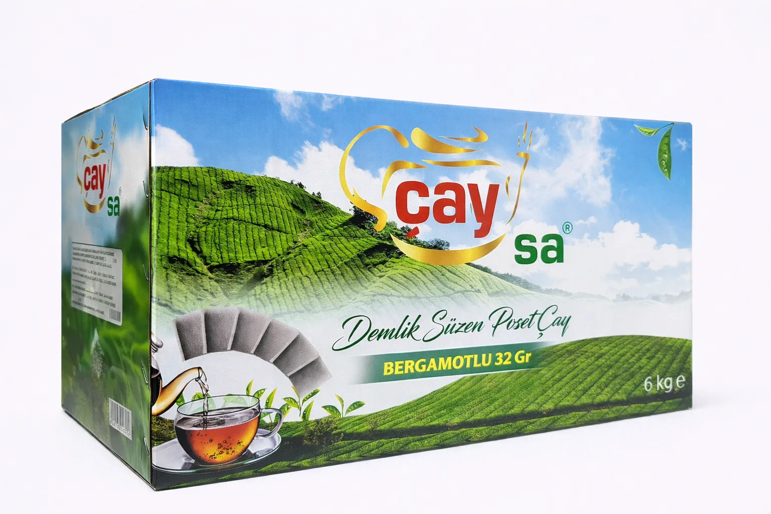 Çaysa Demlik Poşet Bergamotlu 34gr 6 kg
